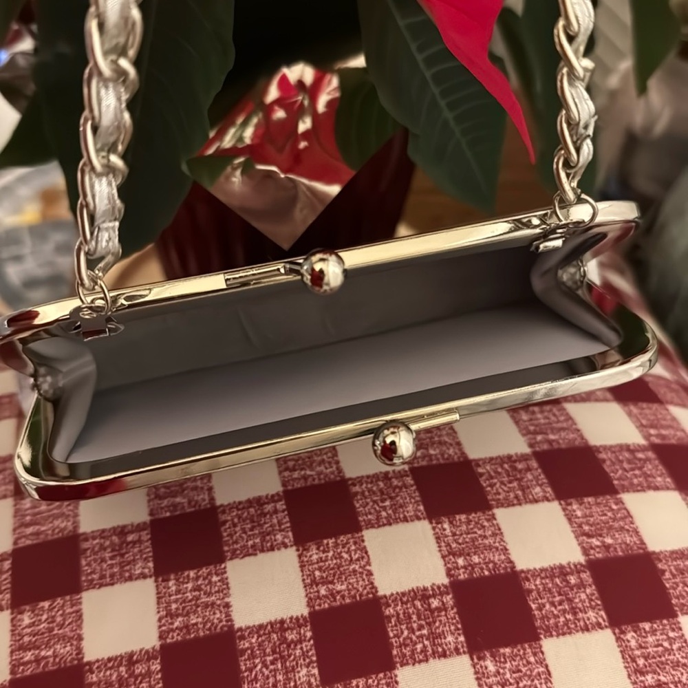 A beautiful silver party clutch 👛